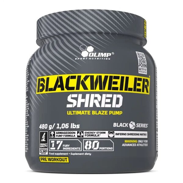 Olimp Nutrition Blackweiler Shred, egzotinių apelsinų skonio - 480 g
