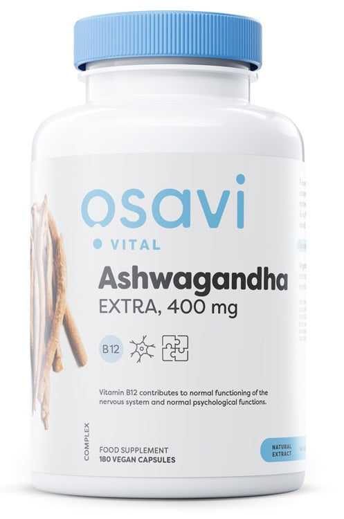 Produkto nuotrauka: Osavi Ashwagandha Extra, 400mg - 180 vegan caps