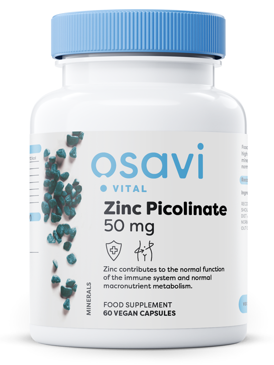 Produkto nuotrauka: Osavi Zinc Picolinate, 50mg - 60 vegan caps