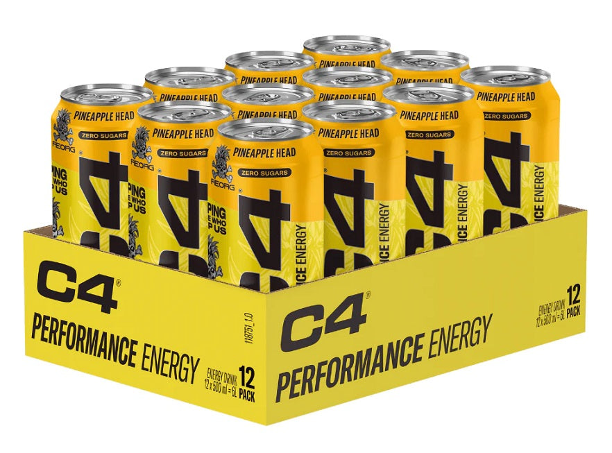 Cellucor C4 Performance Energy, ananasų galvutės – 12 x 500 ml.