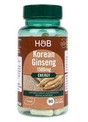 Holland & Barrett korėjietiškas ženšenis, 1500 mg – 90 kapsulių