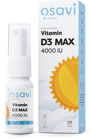 Produkto nuotrauka: Osavi Vitamin D3 Oral Spray, MAX 4000IU - 12.5 ml.