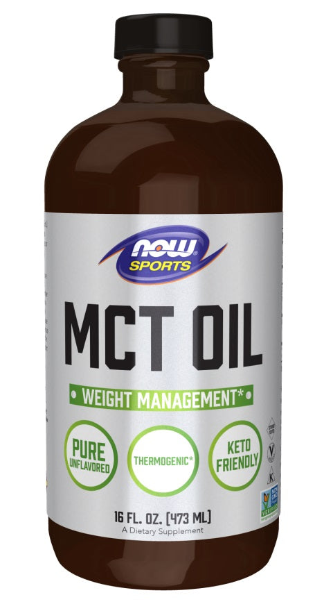Produkto nuotrauka: NOW Foods MCT Oil, Pure Liquid - 473 ml.