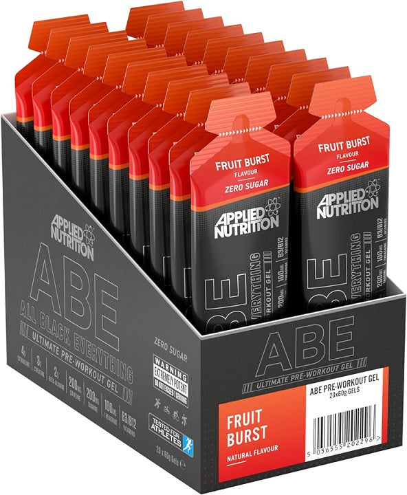 Applied Nutrition ABE – All Black Everything gelis, vaisių skonio – 20 x 60 g