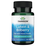 Swanson Lutein & Bilberry - 60 gelių