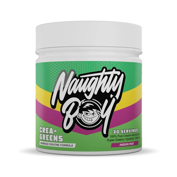 Naughty Boy Crea - Greens su pasiflorų skonio traškučiais – 270 g