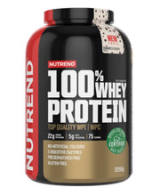 Nutrend 100% išrūgų baltymų milteliai, sausainiai ir grietinėlė - 2250 g