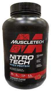 MuscleTech Nitro - Tech, braškių skonio – 1820 g