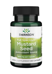 Swanson plataus spektro garstyčių sėklos, 400 mg – 60 kapsulių