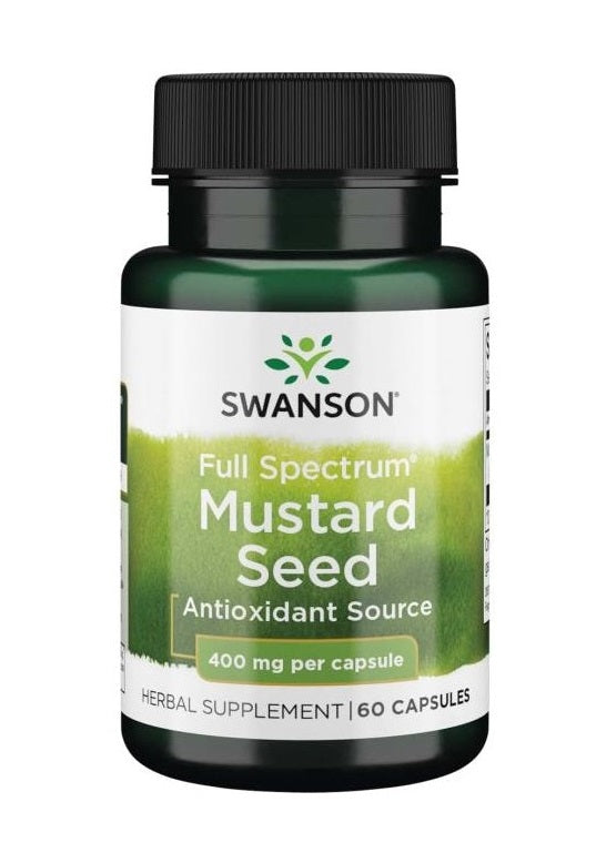 Swanson plataus spektro garstyčių sėklos, 400 mg – 60 kapsulių