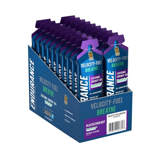 Applied Nutrition Endurance Breathe izotoninis energijos gelis, juodųjų serbentų skonio – 20 x 60 g