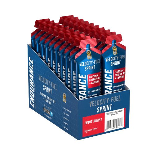 Applied Nutrition Endurance Sprint izotoninis energijos gelis su kofeinu, vaisių skonio – 20 x 60 g