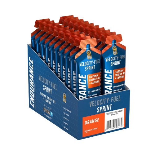 Applied Nutrition Endurance Sprint izotoninis energijos gelis su kofeinu, apelsinų skonio – 20 x 60 g