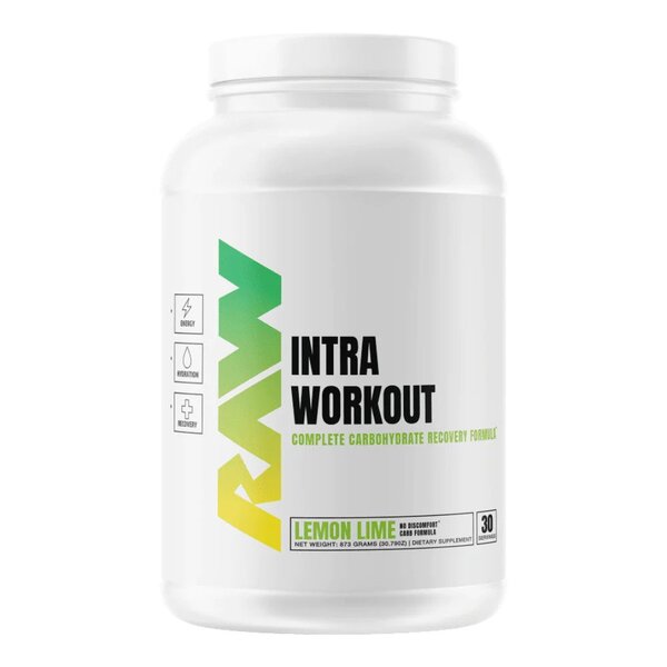 Raw Nutrition treniruotės metu, citrinų ir laimų skonio – 873 g