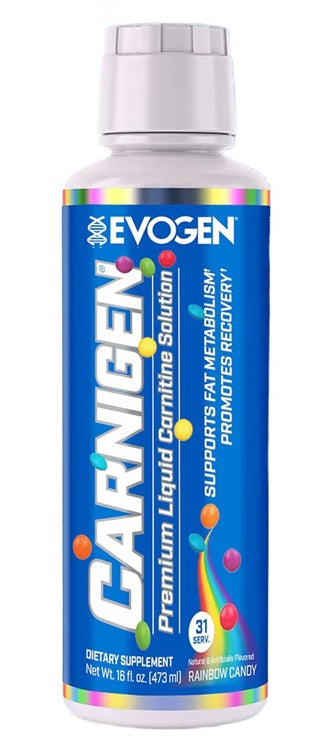 Evogen Carnigen skystis, vaivorykštės saldainiai - 473 ml.