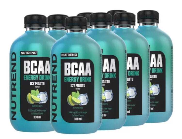 Nutrend BCAA energinis gėrimas, ledinis Mojito – 8 x 330 ml.