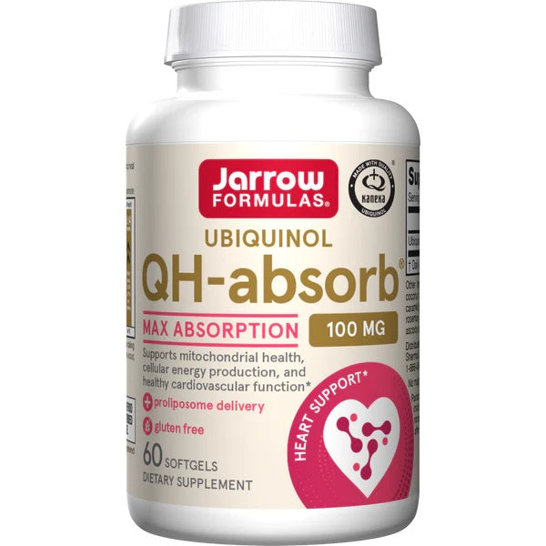 Jarrow Formulas Ubiquinol QH - absorb, 100 mg - 60 kapsulių