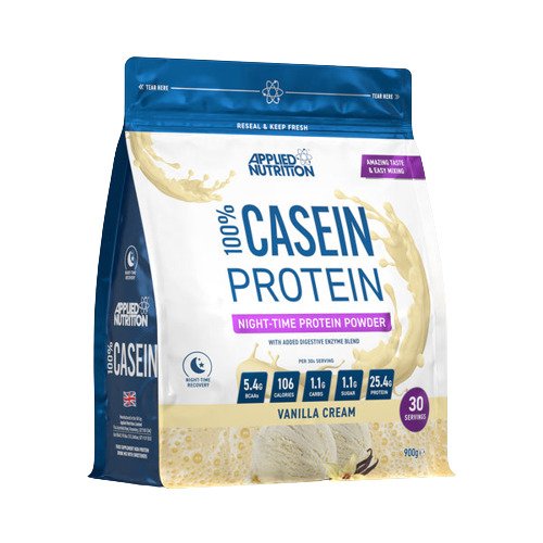 Applied Nutrition 100 % kazeino baltymai, vanilinio kremo skonio – 900 g