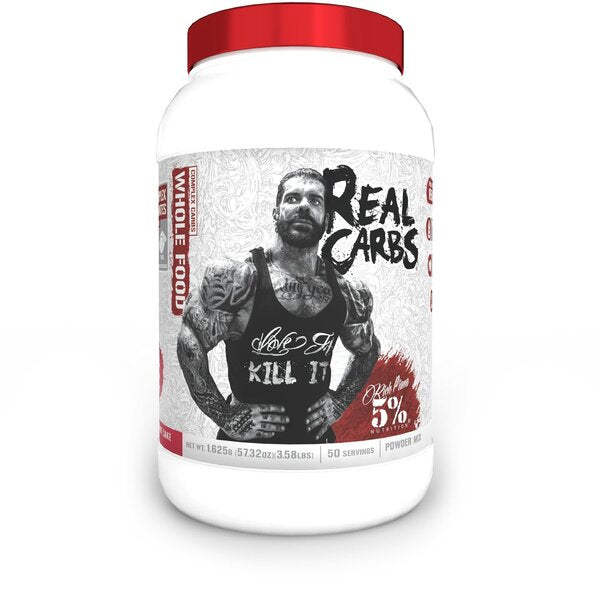 5% Nutrition maistinių tikrų angliavandenių – legendinė serija, braškių traškus pyragas – 1625 g