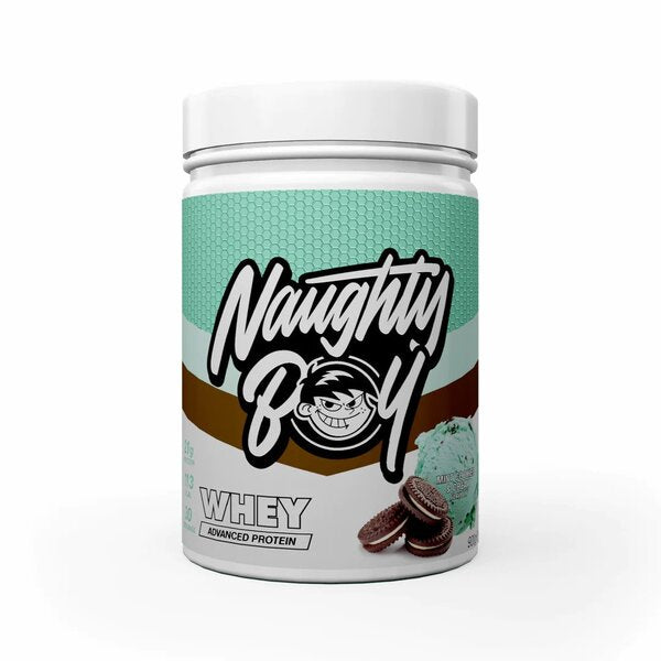 Naughty Boy Advanced išrūgų, mėtų, sausainių ir grietinėlės skonio – 900 g