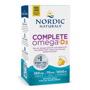 Nordic Naturals Complete Omega - D3, 565 mg citrinų skonio – 120 kapsulių