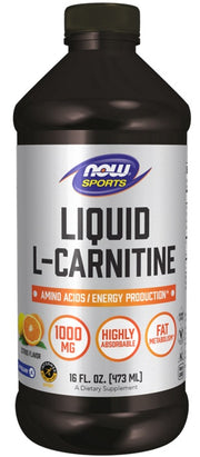 Produkto nuotrauka: NOW Foods Liquid L-Carnitine, 1000mg Citrus - 473 ml.