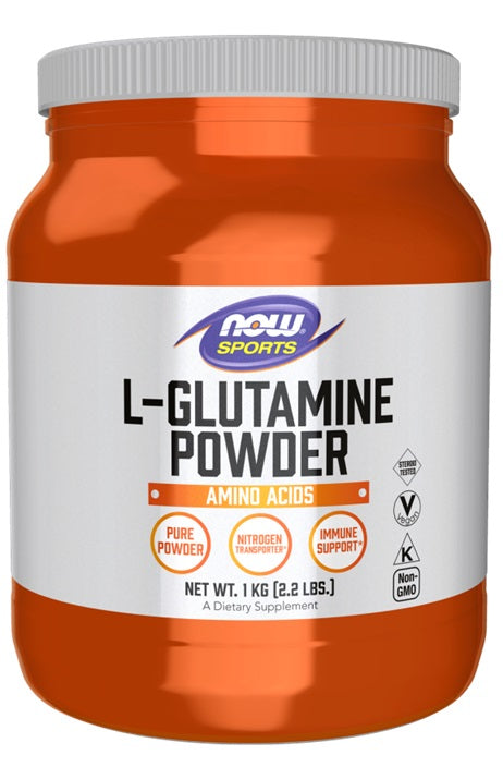 NOW Foods L - glutaminas, milteliai - 1000 g