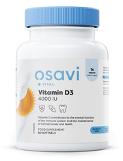 Produkto nuotrauka: Osavi Vitamin D3, 4000IU - 60 minkštųjų kapsulių