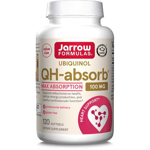 Jarrow Formulas Ubiquinol QH - absorb, 100 mg - 120 kapsulių