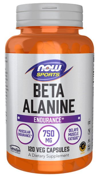 NOW Foods beta - alaninas, 750 mg – 120 kapsulių