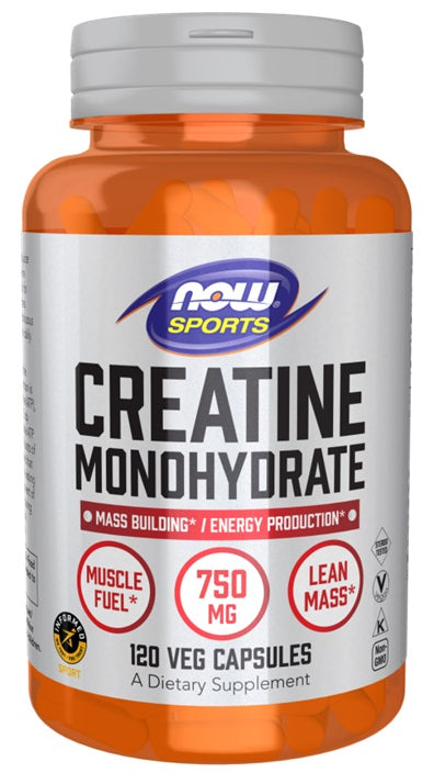 Produkto nuotrauka: NOW Foods Creatine Monohydrate, 750mg - 120 kapsulių