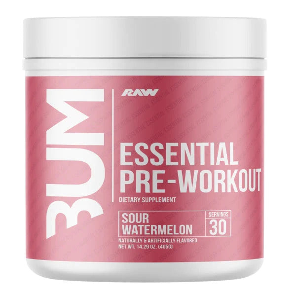 Raw Nutrition CBUM Essential prieš treniruotę, rūgštaus arbūzo skonio – 405 g