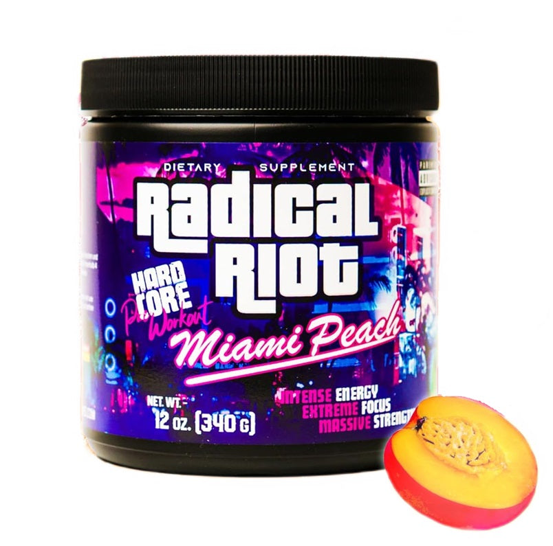 American Supps Radical Riot, Majamio persikų skonio – 340 g
