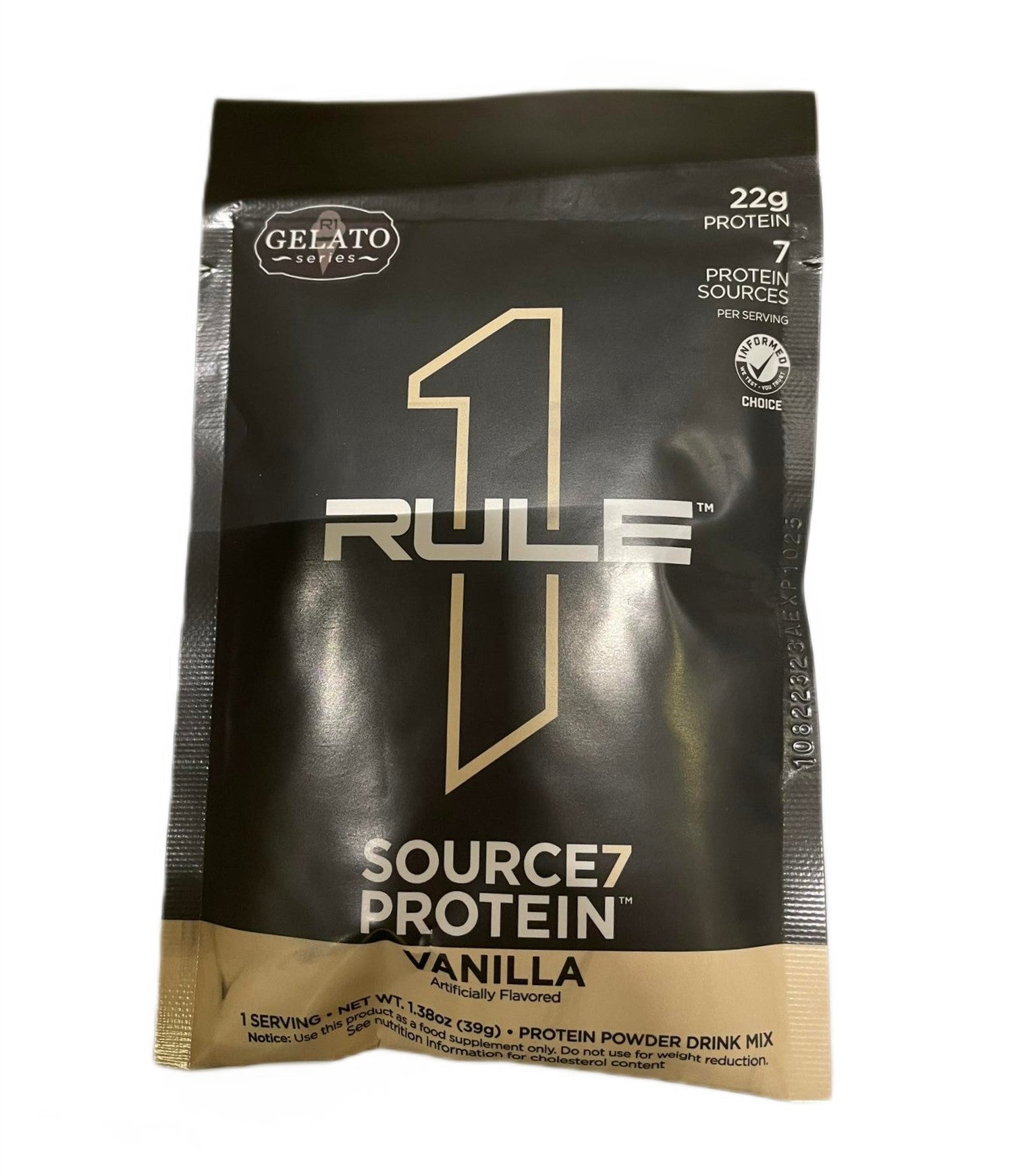 Rule One Source7 baltymai, vaniliniai ledai – 39 g (1 porcija)
