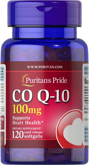 Puritan's Pride kofermentas Q10, 100 mg – 120 kapsulių