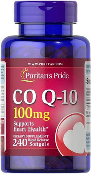 Puritan's Pride kofermentas Q10, 100 mg – 240 kapsulių