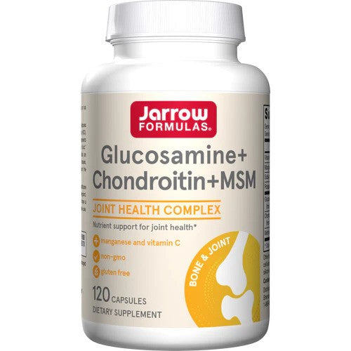 Jarrow Formulas gliukozaminas + chondroitinas + MSM - 120 kapsulių