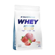 Allnutrition išrūgų baltymų koncentratas Premium, braškių ir vasaros skonio – 700 g