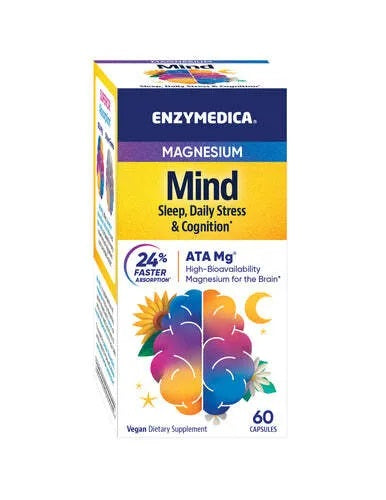 Enzymedica Magnesium Mind - 60 kapsulių