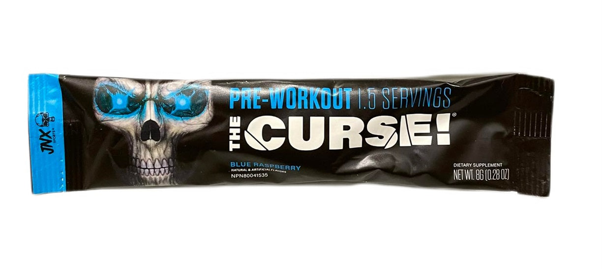 JNX Sports The Curse!, mėlynųjų aviečių skonio – 8 g (1 porcija)