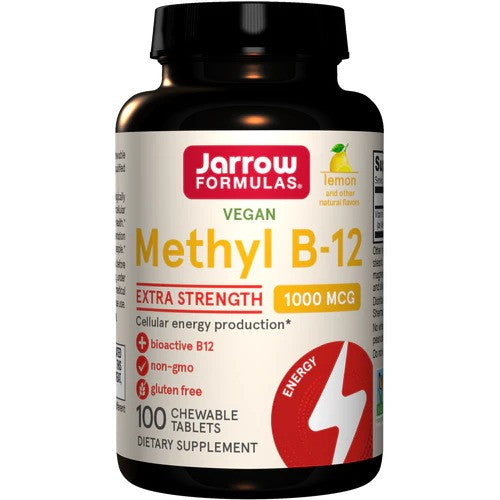 Jarrow Formulas Methyl B - 12, 1000mcg (citrina) - 100 kramtomųjų tablečių