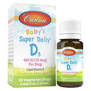 Carlson Labs Baby's Super Daily D3, 400 TV – 2,54 ml.