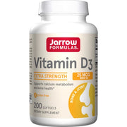 Jarrow Formulas vitaminas D3, 25 mcg – 200 kapsulių