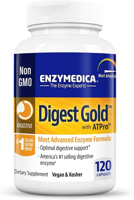 Enzymedica Digest Gold su ATPro - 120 kapsulių