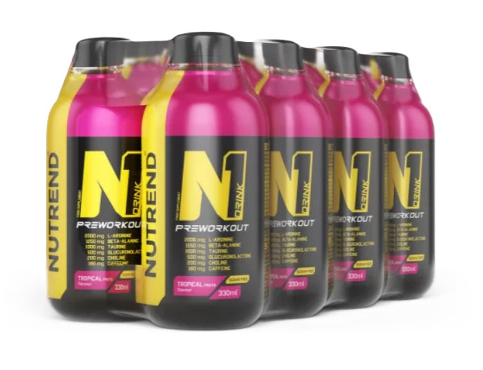 Nutrend N1 gėrimas, tropinių vaisių skonio – 8 x 330 ml.
