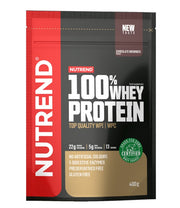 Nutrend 100% išrūgų baltymų milteliai, šokoladiniai pyragaičiai - 400 g