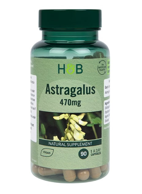 Holland & Barrett astragalus, 470 mg – 90 kapsulių