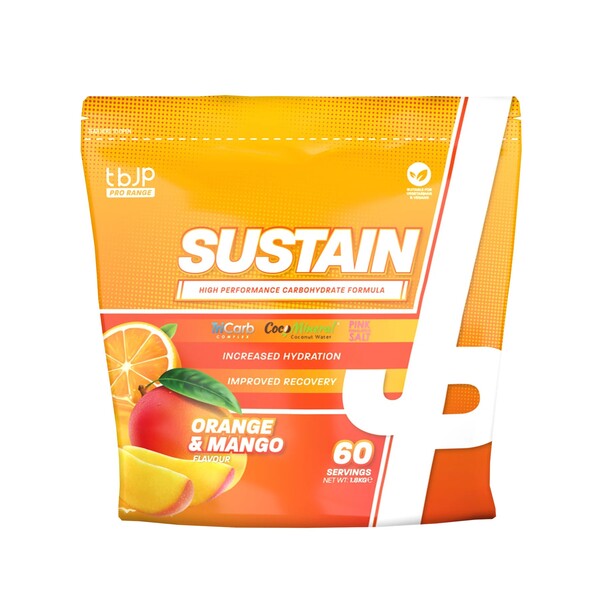 Trained by JP JP Sustain apmokytas apelsinų ir mangų skonio gėrimas – 1800 g