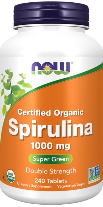 Produkto nuotrauka: NOW Foods Spirulina, 1000mg - 240 tablečių