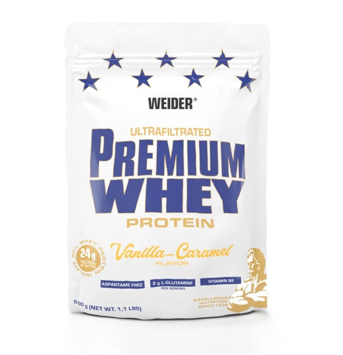 Weider Premium Whey, Vanilinė karamelė - 500g